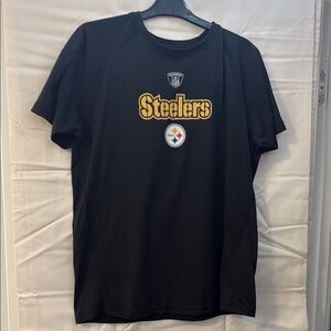 Reebok Black and Gold Steelers Tee